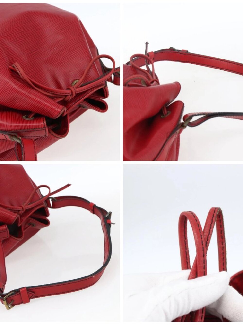 LOUIS VUITTON Epi Noe Shoulder Bag Red M44007 LV Auth 170172 - Picture 16 of 16